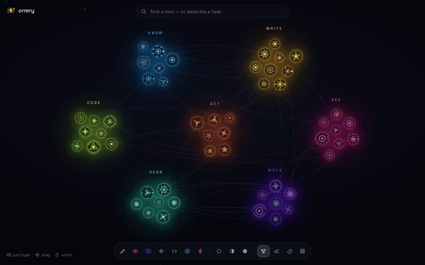 AI tools directory, built by Opus 5.5: first screen